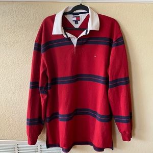 Stripped Tommy Hilfiger Long Sleeve Polo